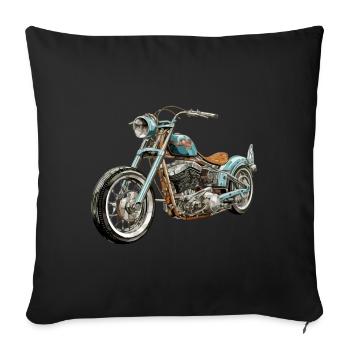 Eternal chopper - Sofa pillowcase 17,3'' x 17,3'' (45 x 45 cm) - black - Front