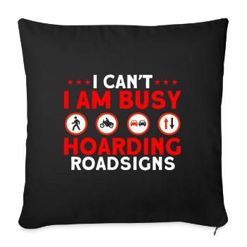 Collecter le cadeau de la collection de rue - Housse de coussin décorative 45 x 45 cm - noir - Devant