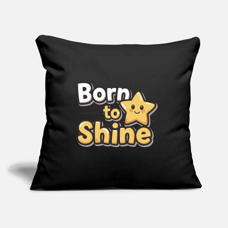 Born to Shine – Strahlender Stern Sofakissenbezug 45 x 45 cm