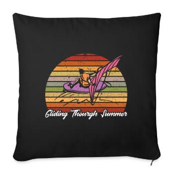 Surfer Windsurfer Windsurfen Surfen Geschenk - Sofakissenbezug 45 x 45 cm - Schwarz - Vorne