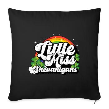 Petites manigances de la Saint-Patrick Femme - Housse de coussin décorative 45 x 45 cm - noir - Devant