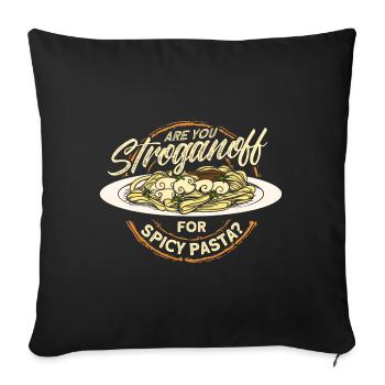 Noodles Noodle Lover Lasagna Spaghetti Gift - Sofa pillowcase 17,3'' x 17,3'' (45 x 45 cm) - black - Front