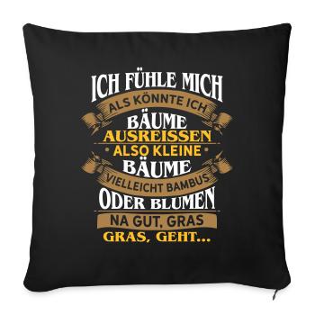 Say Zack Irony Funny Sarcasm Humor Gift - Sofa pillowcase 17,3'' x 17,3'' (45 x 45 cm) - black - Front