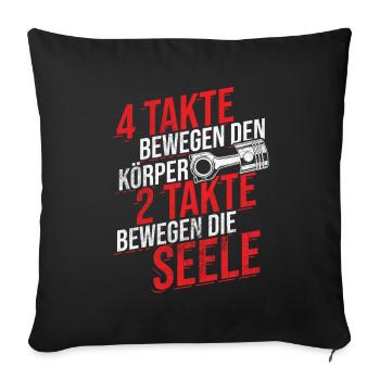Tuning Auto - Sofakissenbezug 45 x 45 cm - Schwarz - Vorne