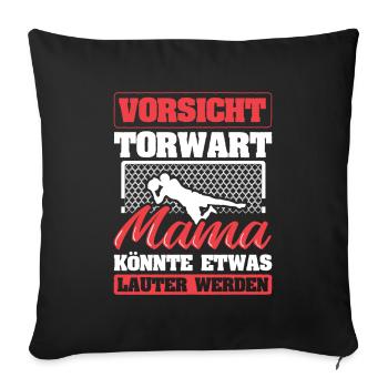 Torwart - Sofakissenbezug 45 x 45 cm - Schwarz - Vorne