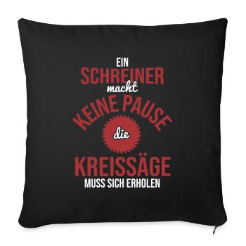 Schreiner - Sofakissenbezug 45 x 45 cm - Schwarz - Vorne