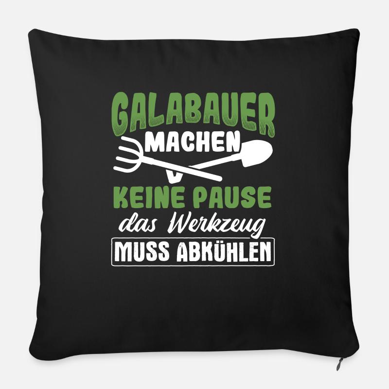 Galabau Gärtner - Sofakissenbezug 45 x 45 cm - Schwarz