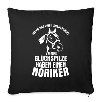 Pferd Pferde - Sofakissenbezug 45 x 45 cm - Schwarz - Vorne
