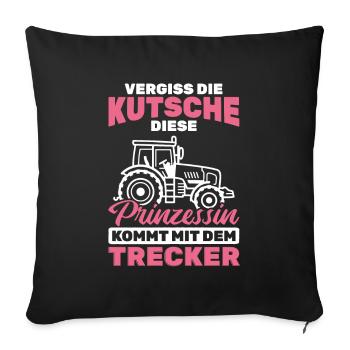 Traktor Bauer - Sofakissenbezug 45 x 45 cm - Schwarz - Vorne