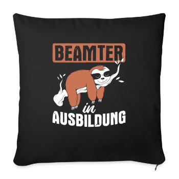Beamter Beamte - Sofakissenbezug 45 x 45 cm - Schwarz - Vorne