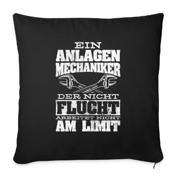 Anlagenmechaniker Handwerker Geschenkidee - Sofakissenbezug 45 x 45 cm - Schwarz - Vorne