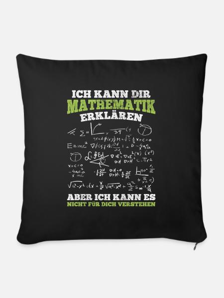 Mathematiker Mathematik Lehrer - Sofakissenbezug 45 x 45 cm - Schwarz