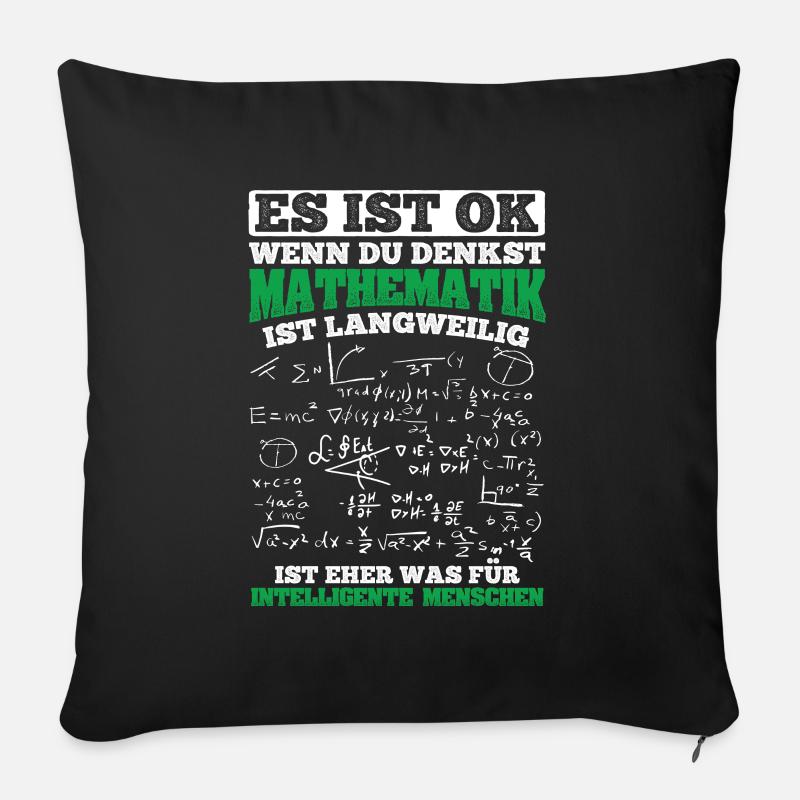 Mathematiker Mathematik Lehrer - Sofakissenbezug 45 x 45 cm - Schwarz