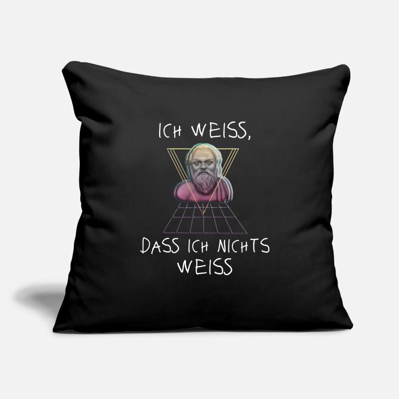 Socrate philosophe grec Housse de coussin décorative 45 x 45 cm