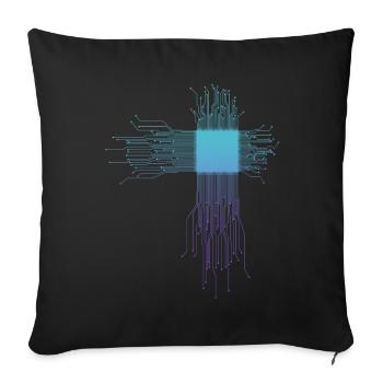 Electronics Technician Computer Scientist Gift - Sofa pillowcase 17,3'' x 17,3'' (45 x 45 cm) - black - Front