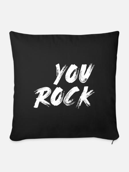 You Rock - Sofakissenbezug 45 x 45 cm - Schwarz