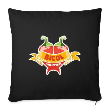 Bicol Design für stolze Pinoys - Sofakissenbezug 45 x 45 cm - Schwarz - Vorne