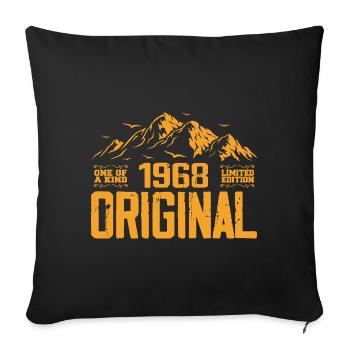 Vintage 1968 Birthday Gift - Retro 1968 - Sofa pillowcase 17,3'' x 17,3'' (45 x 45 cm) - black - Front