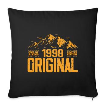 Vintage 1998 Birthday Gift - Retro 1998 - Sofa pillowcase 17,3'' x 17,3'' (45 x 45 cm) - black - Front