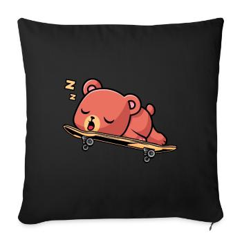 Skater boy - Sofa pillowcase 17,3'' x 17,3'' (45 x 45 cm) - black - Front