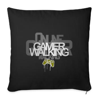 Marche des joueurs - Housse de coussin décorative 45 x 45 cm - noir - Devant