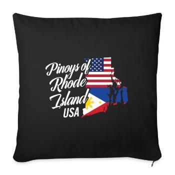 Les Philippins du Rhode Island conçoivent pour Proud - Housse de coussin décorative 45 x 45 cm - noir - Devant