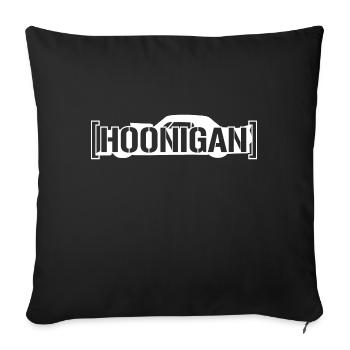 Hoonigan Gymkhana Drift Ken Block Legende - Sofakissenbezug 45 x 45 cm - Schwarz - Vorne