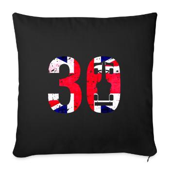 30 Formula Racing United Kingdom Motorsport - Sofa pillowcase 17,3'' x 17,3'' (45 x 45 cm) - black - Front