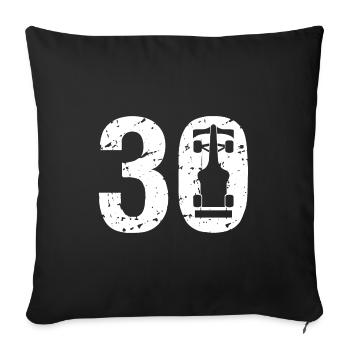 30 Formula Racing Motorsport - Sofakissenbezug 45 x 45 cm - Schwarz - Vorne