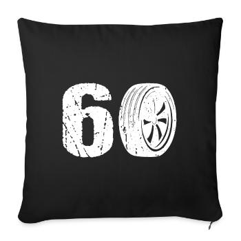 60 Auto Motorsport - Sofa pillowcase 17,3'' x 17,3'' (45 x 45 cm) - black - Front