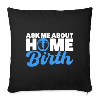 Midwife Obstetrician LD Work Gift - Sofa pillowcase 17,3'' x 17,3'' (45 x 45 cm) - black - Front