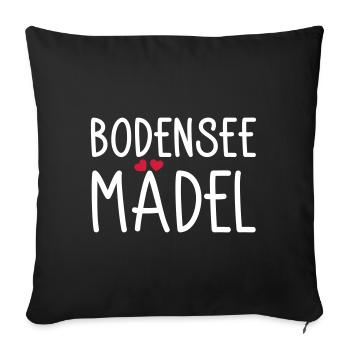 Lake Constance Girl - Sofa pillowcase 17,3'' x 17,3'' (45 x 45 cm) - black - Front