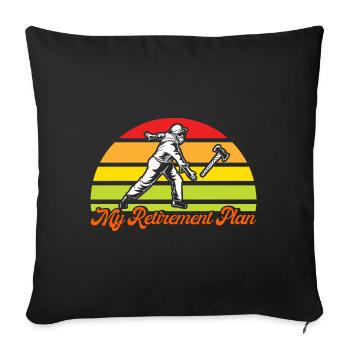 Axtwerfen Professionelles Axtwerfen Axt Werfer Ges - Sofakissenbezug 45 x 45 cm - Schwarz - Vorne