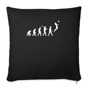 Volleyball Evolution - Sofakissenbezug 45 x 45 cm - Schwarz - Vorne