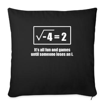 math - Housse de coussin décorative 45 x 45 cm - noir - Devant