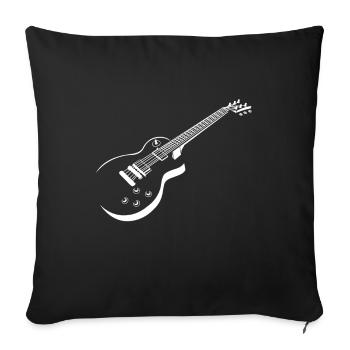 guitarist - Sofa pillowcase 17,3'' x 17,3'' (45 x 45 cm) - black - Front