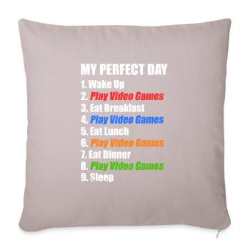 Gaming - Sofa pillowcase 17,3'' x 17,3'' (45 x 45 cm) - light taupe - Front