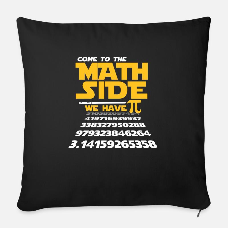Mathe Mathematik - Sofakissenbezug 45 x 45 cm - Schwarz