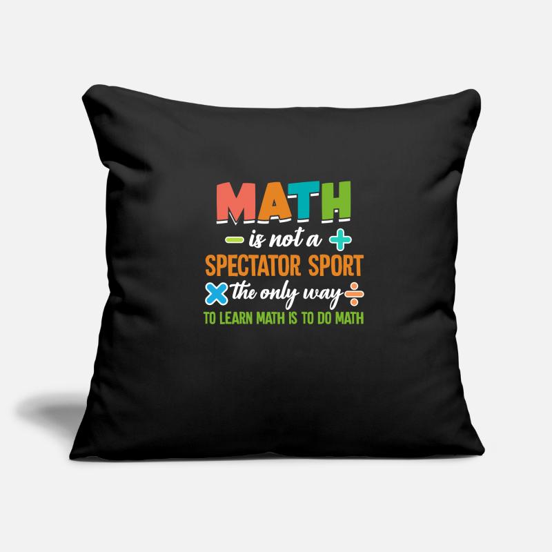 Math math Housse de coussin décorative 45 x 45 cm