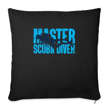 Diver Diver Diving Scuba Diving Gift - Housse de coussin décorative 45 x 45 cm - noir - Devant