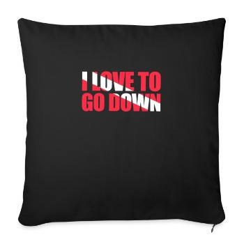 Diver Diver Diving Scuba Diving Gift - Housse de coussin décorative 45 x 45 cm - noir - Devant