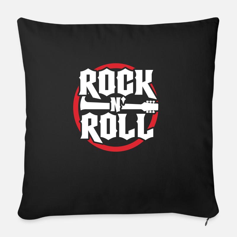 Rock And Roll - Sofakissenbezug 45 x 45 cm - Schwarz