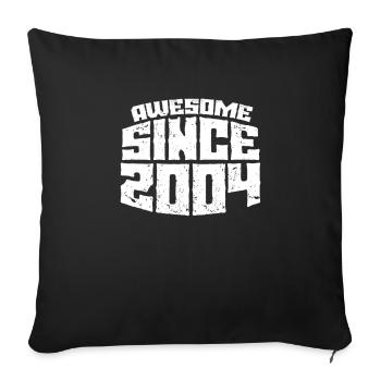 2004 - Sofa pillowcase 17,3'' x 17,3'' (45 x 45 cm) - black - Front