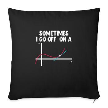 Teacher Teacher Math Math School Gift - Sofa pillowcase 17,3'' x 17,3'' (45 x 45 cm) - black - Front