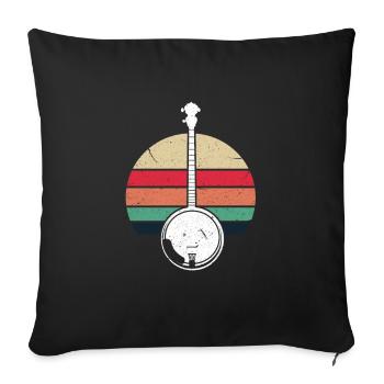 Banjo - Sofa pillowcase 17,3'' x 17,3'' (45 x 45 cm) - black - Front