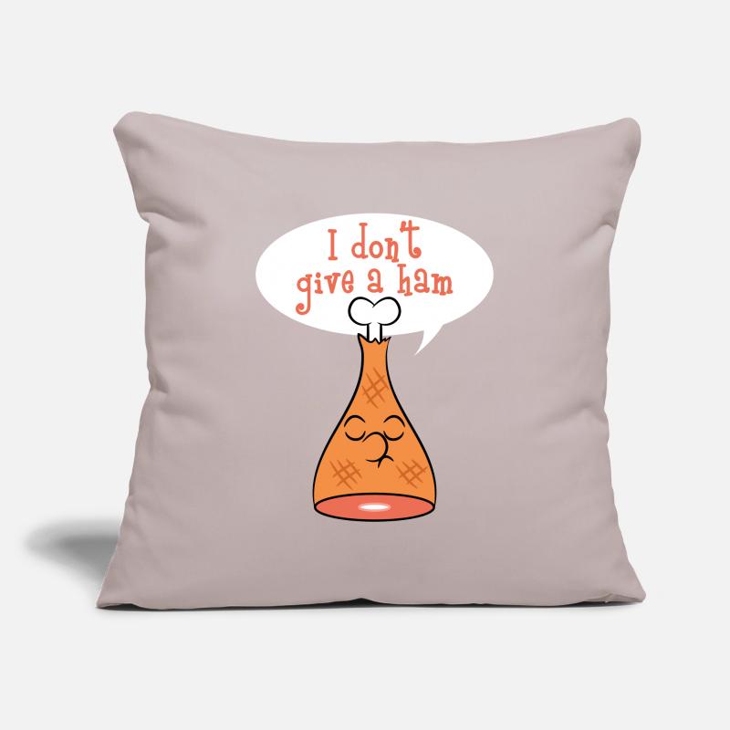 "I Don't Give A Ham" tee design. Makes a nice and Sofa pillowcase 17,3'' x 17,3'' (45 x 45 cm)
