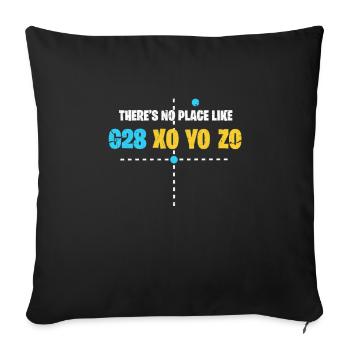 3d Printing Printer G28 3d Printer Printing Gift - Sofa pillowcase 17,3'' x 17,3'' (45 x 45 cm) - black - Front