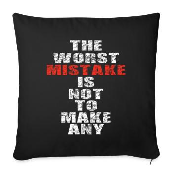 Dies ist das lustige Zitat Typografie Tee für Person - Sofakissenbezug 45 x 45 cm - Schwarz - Vorne