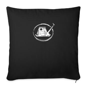Vibrating plate Vibrating machine Construction site Gift idea - Sofa pillowcase 17,3'' x 17,3'' (45 x 45 cm) - black - Front