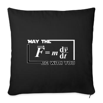 Tolle & trendige T-Shirt-Designs Möge das F mit - Sofakissenbezug 45 x 45 cm - Schwarz - Vorne